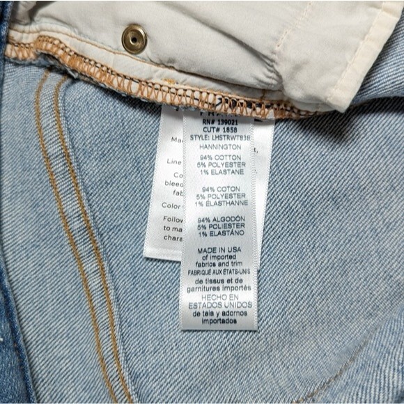 Frame Le High Straight Raw Waist Tie in Hannington - Picture 12 of 16